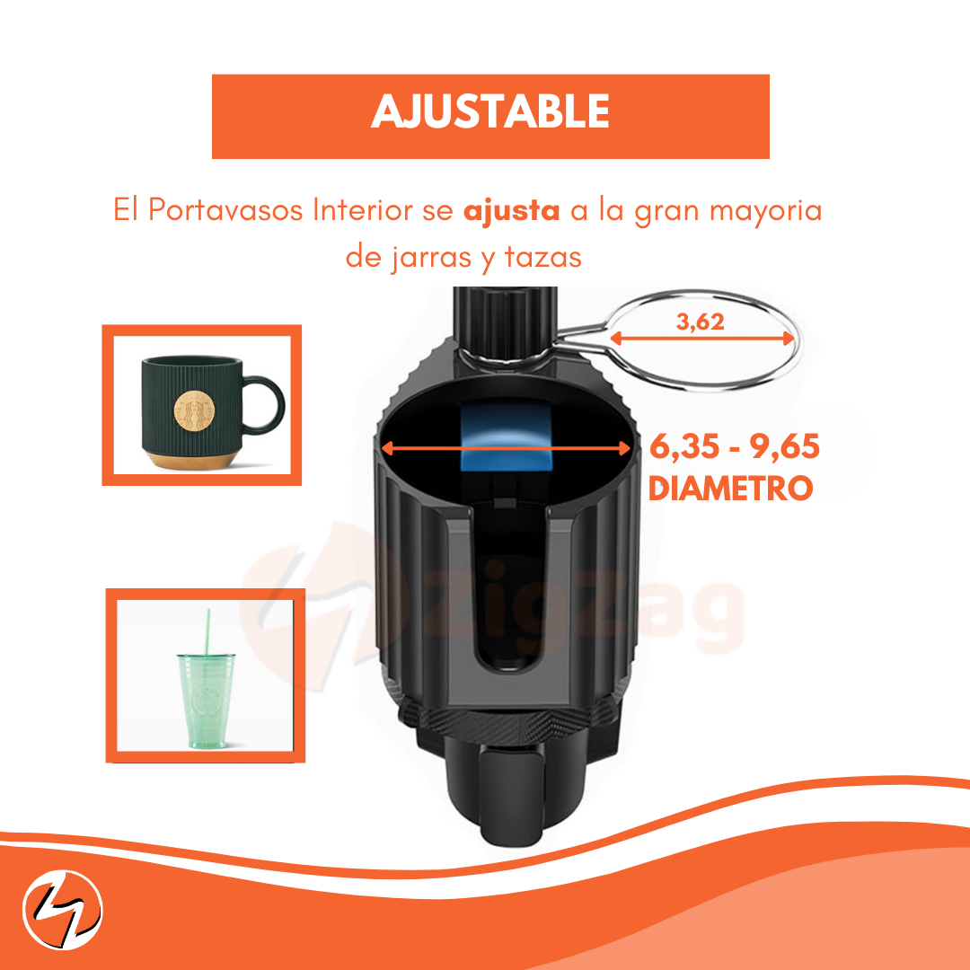 Soporte Multiusos De Auto Organizador Portavasos