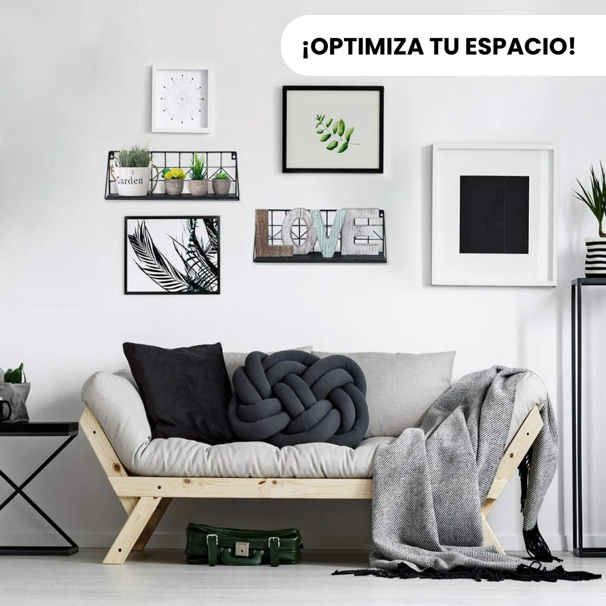 Organizador Escuadra tipo Repisa Metálico para Pared - Ideal Baño Cocina o Living