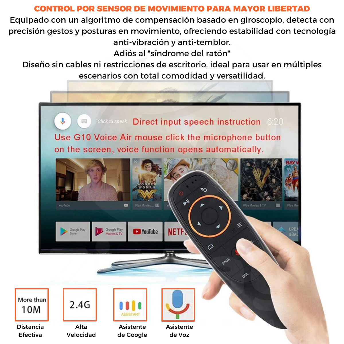 Air Mouse Mando A Distancia G10s Control Tv