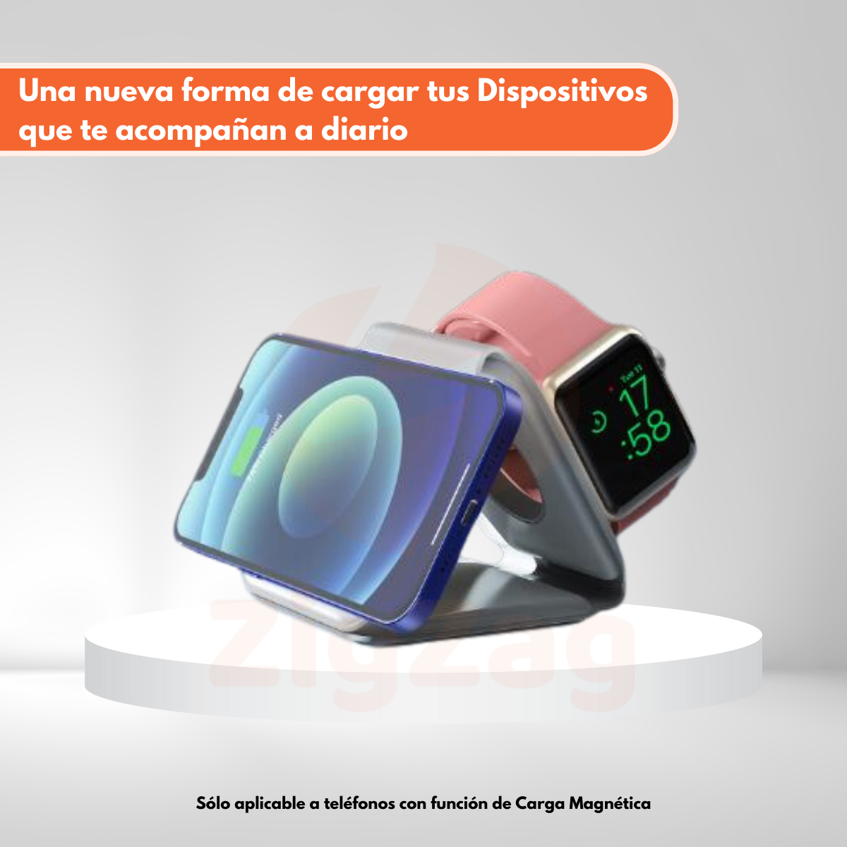 Cargador Inalámbrico 3 en 1 (Iphone, AirPods, SmartWatches)