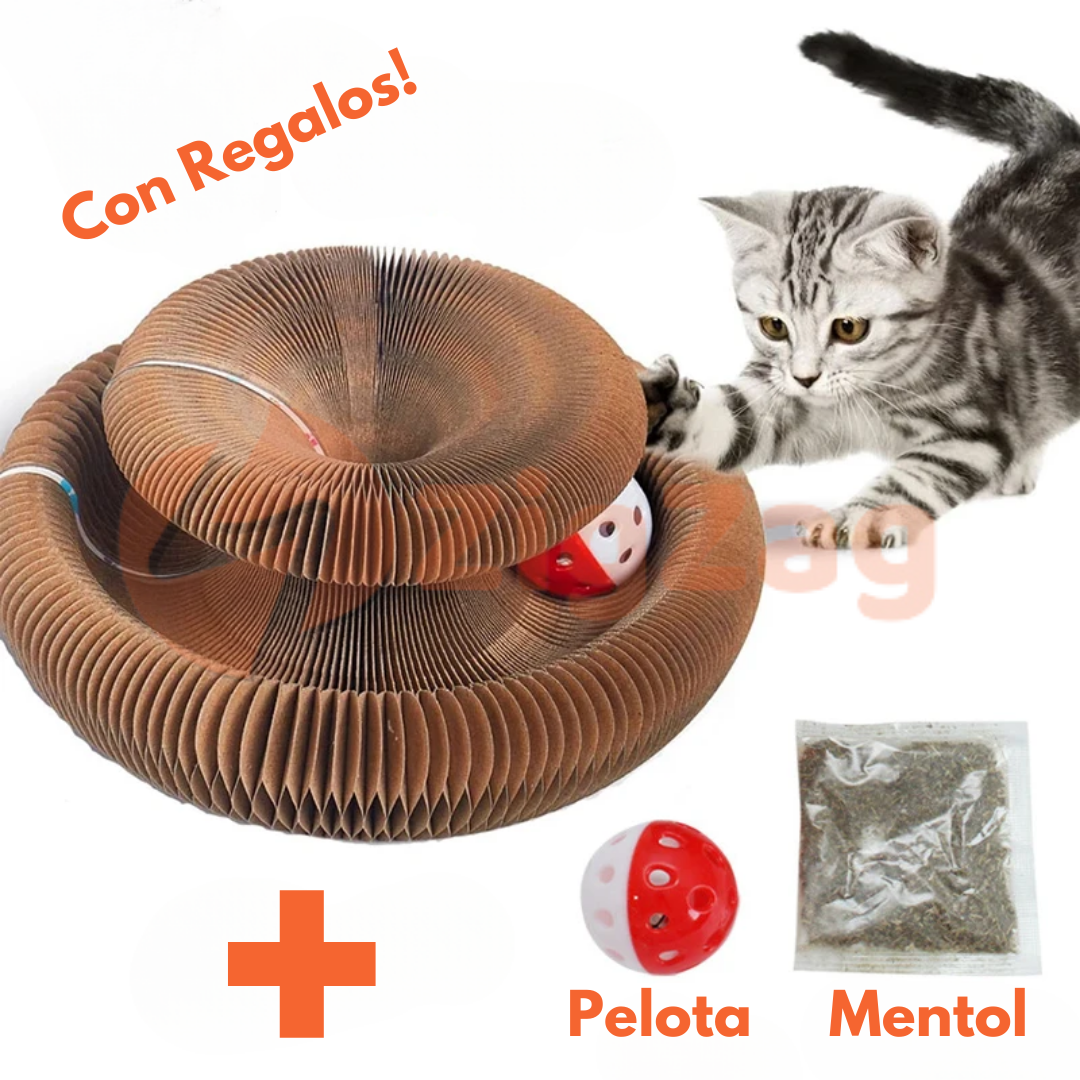 Rascador Para Gatos De Carton Con Pelota