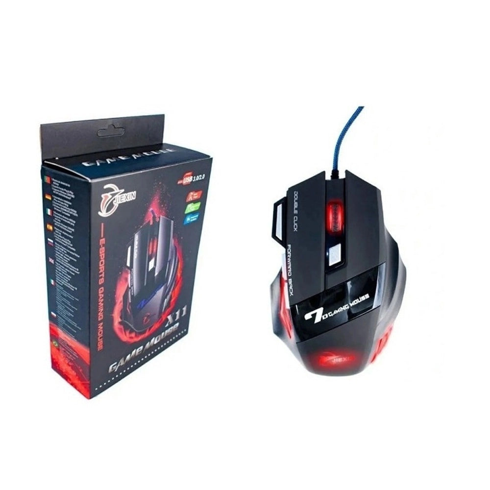 Mouse Gamer RGB Luces 7d 4 Botones Cable Trenzado