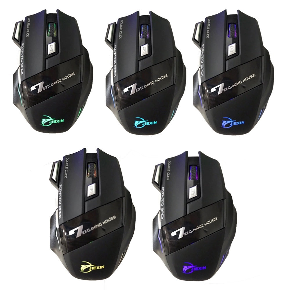 Mouse Gamer RGB Luces 7d 4 Botones Cable Trenzado