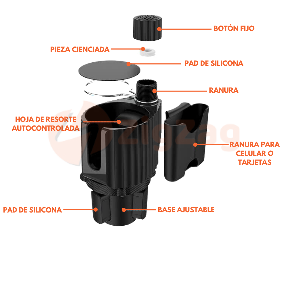 Soporte Multiusos De Auto Organizador Portavasos