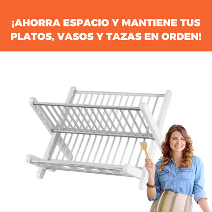 Escurridor De Platos de Plastico 2 Niveles