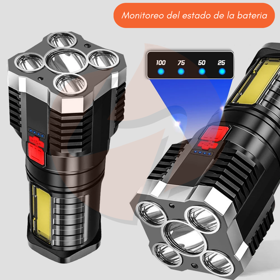 Linterna Táctica Led Recargable Usb