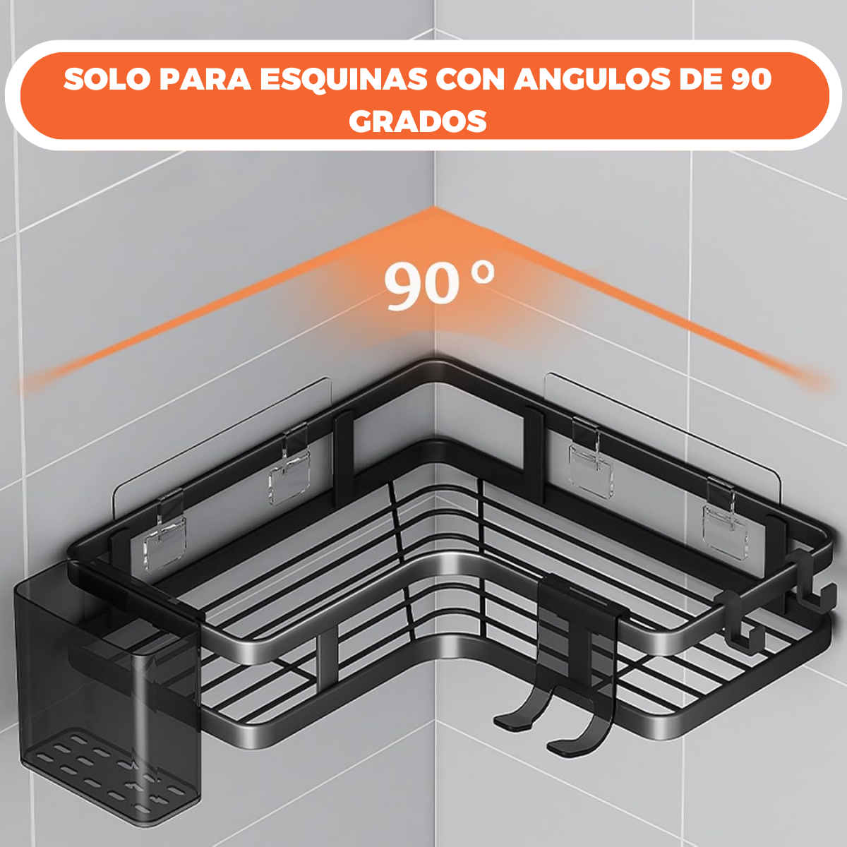 Organizador Esquinero Flotante Ideal para el Baño x2