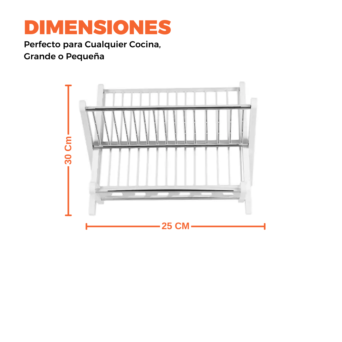 Escurridor De Platos de Plastico 2 Niveles