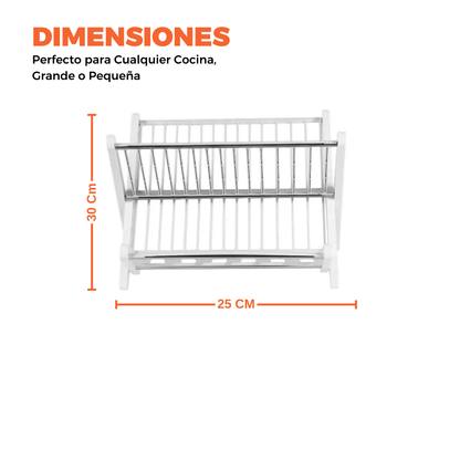 Escurridor De Platos de Plastico 2 Niveles