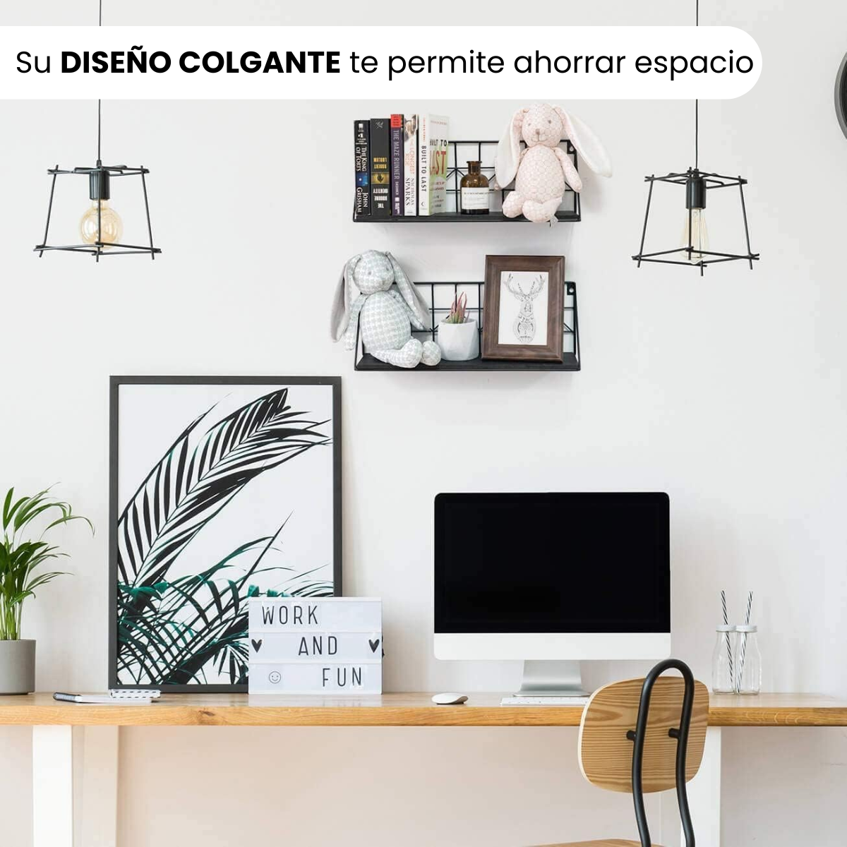 Organizador Escuadra tipo Repisa Metálico para Pared - Ideal Baño Cocina o Living