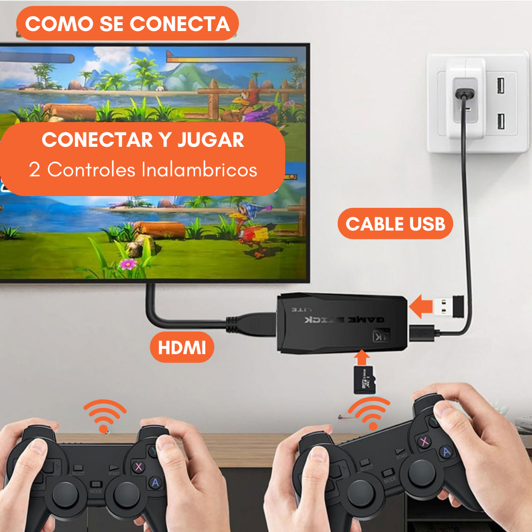 Consola inalámbrica de videojuegos Gamestick M8 +16000 juegos